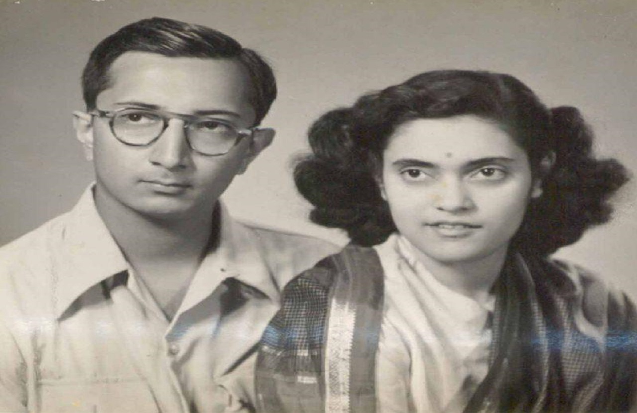 P V G Raju Garu with his wife
